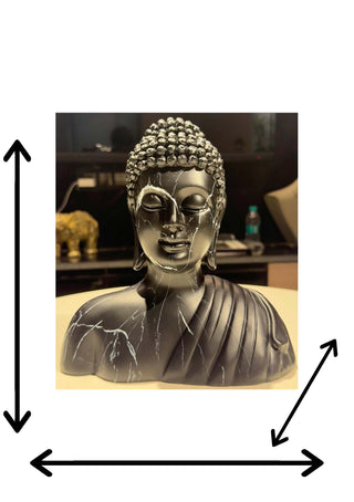 Buddha Figurine Marble Finish