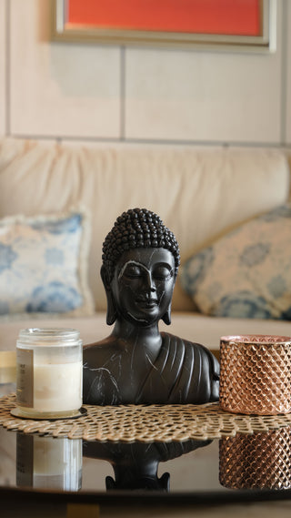 Buddha Figurine Marble Finish