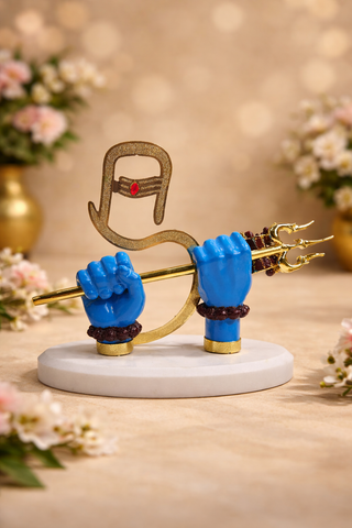 Shivji Divine Hands Idol - Gold Plated (5 Inch)