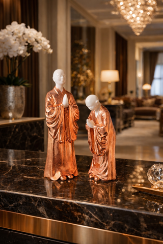 Welcoming monks set (rose gold)