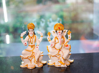 LAKSHMI AND GANESHA STATUE
