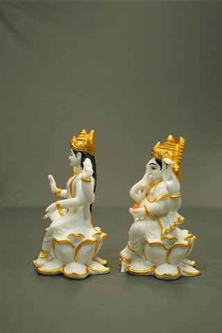 LAKSHMI AND GANESHA STATUE