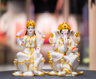 LAKSHMI AND GANESHA STATUE
