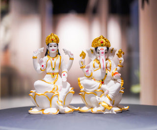 LAKSHMI AND GANESHA STATUE