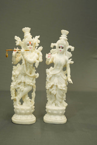 CARVED RADHA KRISHNA STATUE