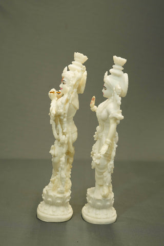 CARVED RADHA KRISHNA STATUE
