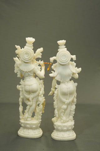 CARVED RADHA KRISHNA STATUE