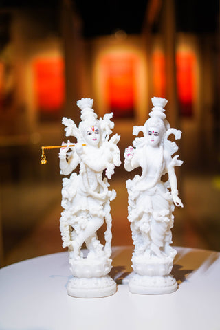 CARVED RADHA KRISHNA STATUE