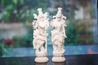 CARVED RADHA KRISHNA STATUE