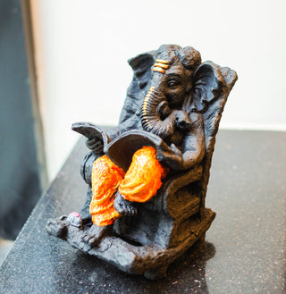 ROCKING CHAIR  GANESHA STATUE