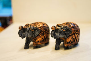 CARVED ELEPHANT STATUE