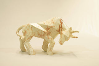 ABSTRACT RAGING BULL STATUE