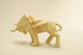 ABSTRACT RAGING BULL STATUE