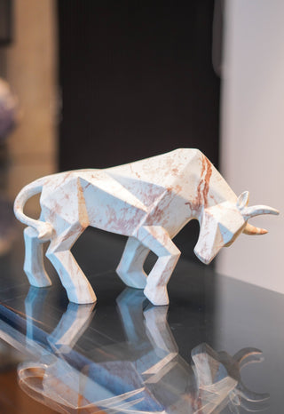 ABSTRACT RAGING BULL STATUE
