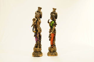 CARVED RADHA KRISHNA STATUE