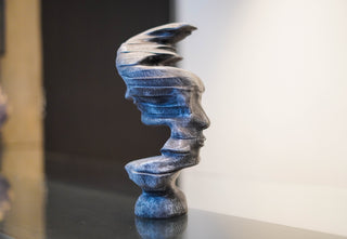ABSTRACT DOUBLE  FACE STATUE