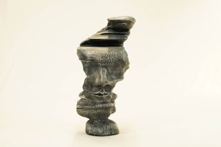ABSTRACT DOUBLE  FACE STATUE
