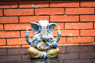 CARVED GANESHA STATUE