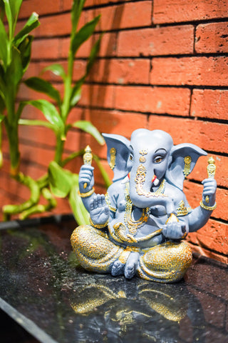 CARVED GANESHA STATUE