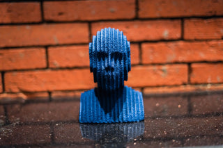 ABSTRACT MUTLILAYERED  BUST  STATUE