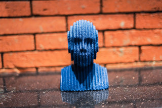 ABSTRACT MUTLILAYERED  BUST  STATUE