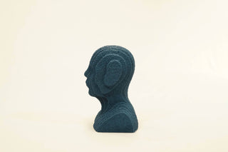 ABSTRACT MUTLILAYERED  BUST  STATUE