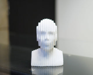 ABSTRACT MUTLILAYERED  BUST  STATUE