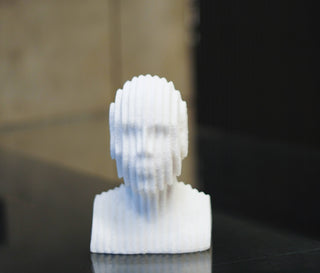 ABSTRACT MUTLILAYERED  BUST  STATUE