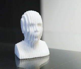 ABSTRACT MUTLILAYERED  BUST  STATUE