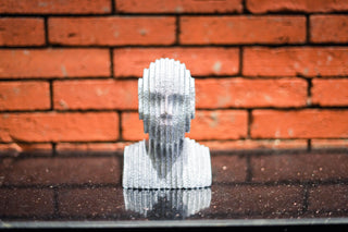 ABSTRACT MUTLILAYERED  BUST  STATUE