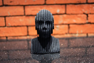 ABSTRACT MUTLILAYERED  BUST  STATUE