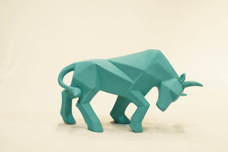 ABSTRACT RAGING BULL STATUE