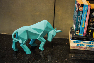 ABSTRACT RAGING BULL STATUE