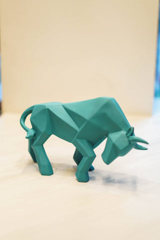 ABSTRACT RAGING BULL STATUE