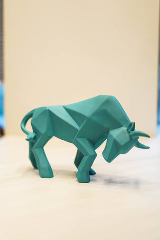 ABSTRACT RAGING BULL STATUE