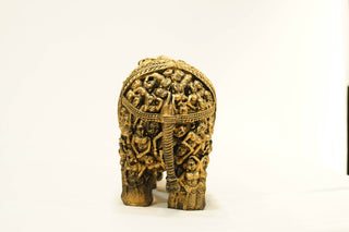 CARVED ELEPHANT STATUE