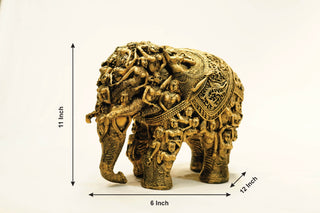 CARVED ELEPHANT STATUE