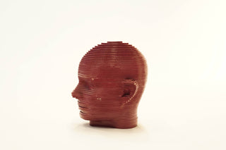 ABSTRACT MUTLILAYERED FACE  STATUE