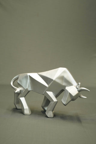 ABSTRACT RAGING BULL STATUE