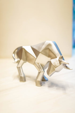 ABSTRACT RAGING BULL STATUE