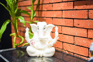 CARVED GANESHA STATUE