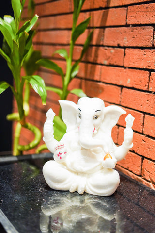 CARVED GANESHA STATUE