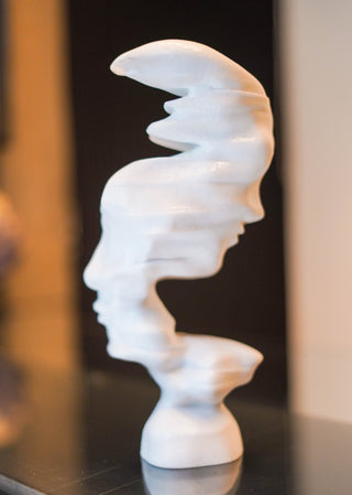 ABSTRACT DOUBLE FACE STATUE
