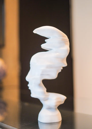ABSTRACT DOUBLE FACE STATUE