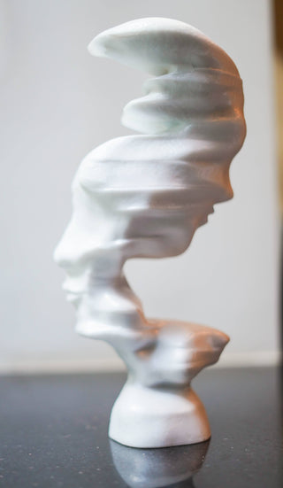 ABSTRACT DOUBLE FACE STATUE
