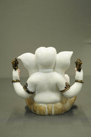CARVED GANESHA STATUE