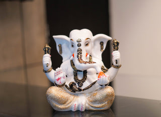CARVED GANESHA STATUE