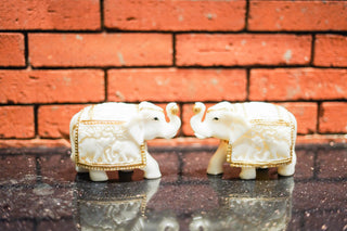 CARVED ELEPHANT STATUE