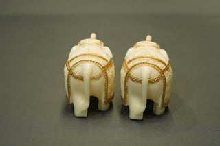 CARVED ELEPHANT STATUE