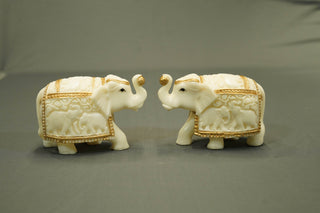 CARVED ELEPHANT STATUE